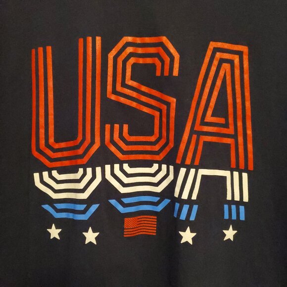 Home of the Brave Men’s Navy Blue USA Graphic Short Sleeve Crewneck T-Shirt - XL - Picture 3 of 8